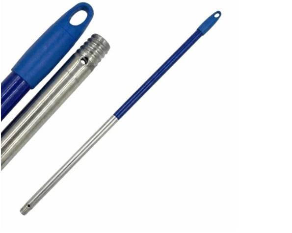Násada ALU 140 cm, 22 mm, s otvorom a závitom, modrá