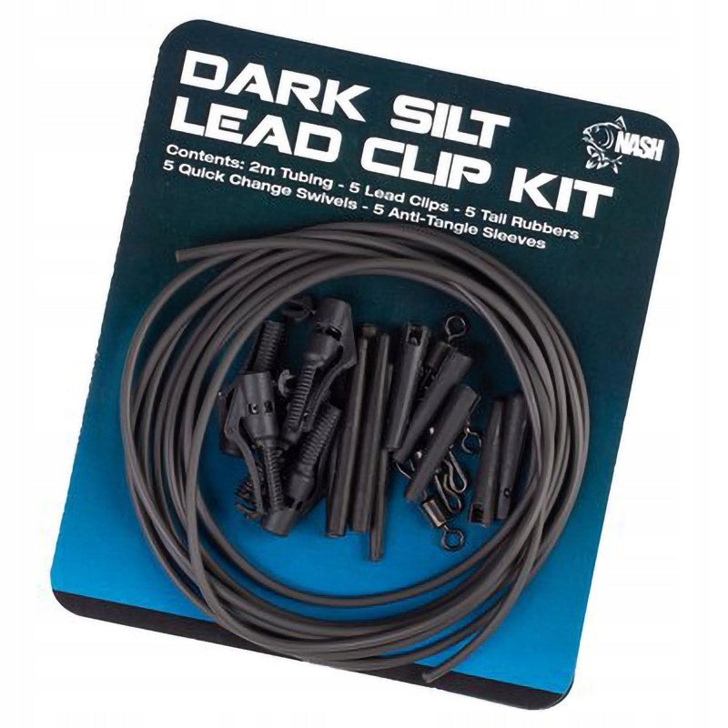 Nash Lead Clip Pack Dark Silt End Kit Building Kit with Clip