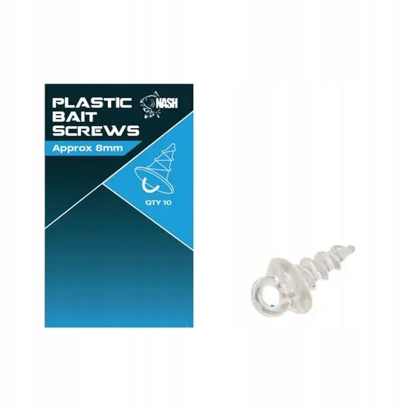 Nash Plastic Bait Screws 8mm- Bait Screws