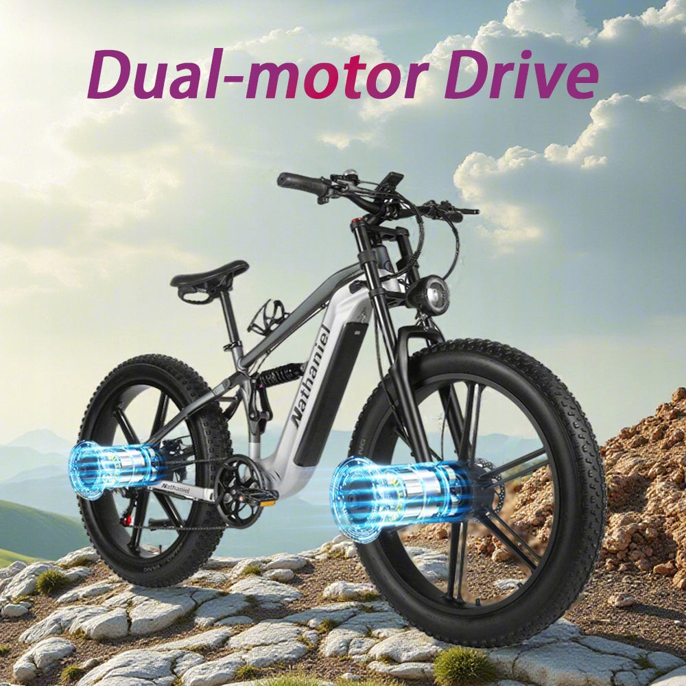Nathaniel SYR09 Dual-motor 26*4.0 integrated wheel 48V 20Ah 55km/h Manufacturer code Nathaniel