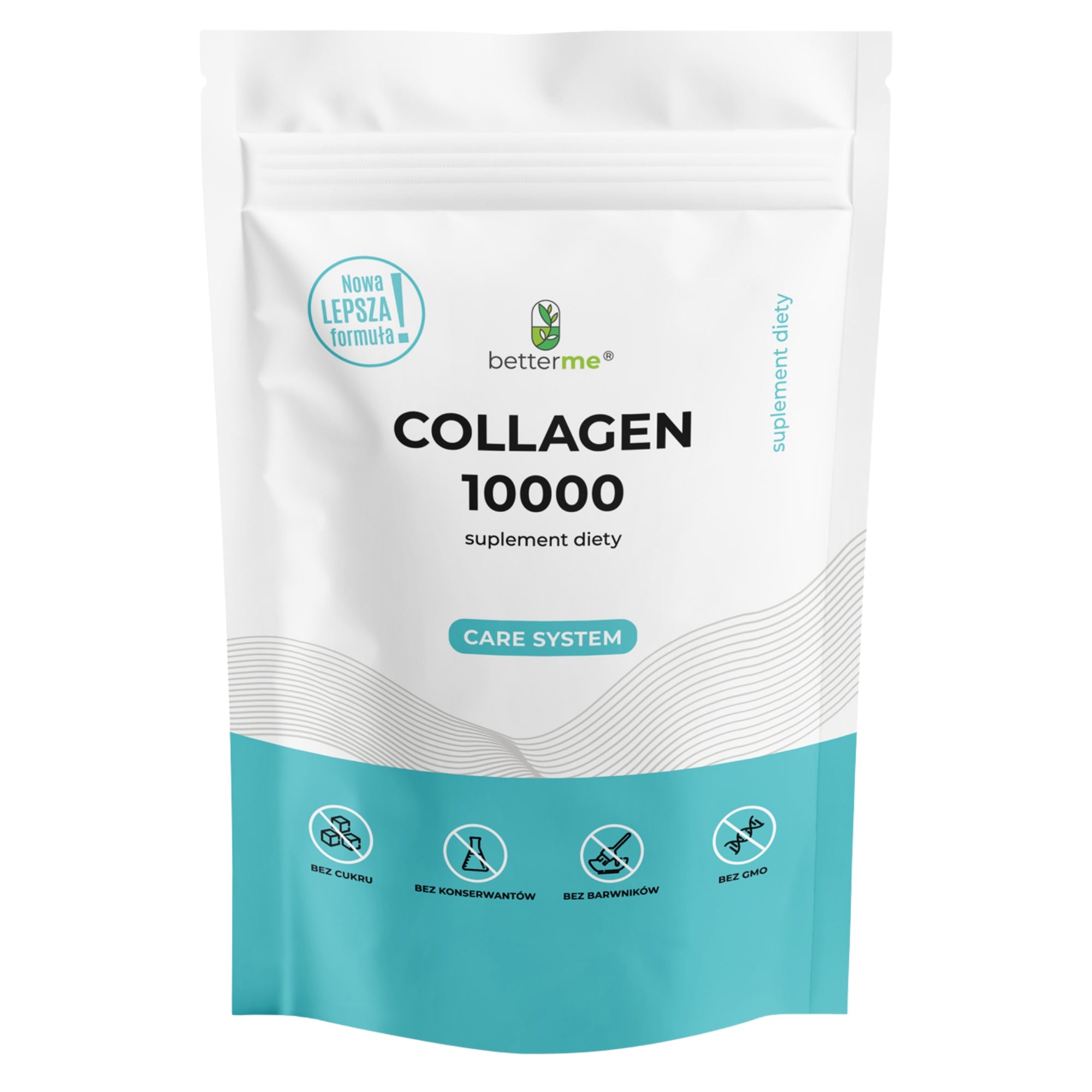 NatiCol Fish Collagen 4000 BetterMe 500 g + Vitamin C + Hyaluronic - For skin