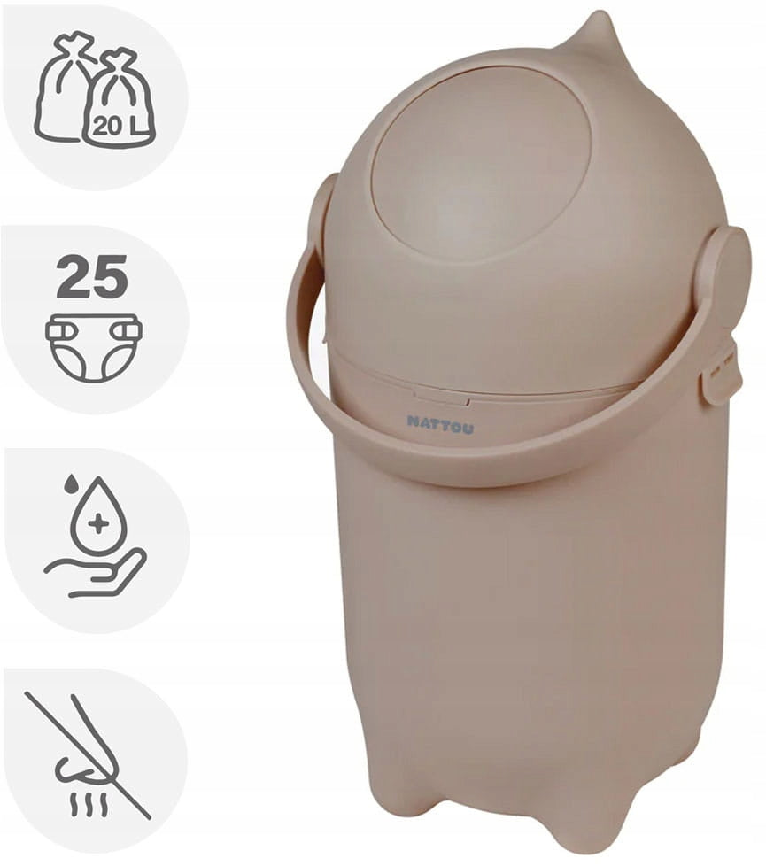 Nattou Drops - basket for dirty diapers, diapers Kind diaper pail