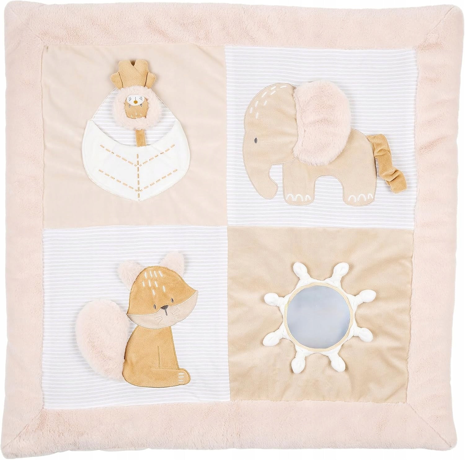 Nattou Playmat Rectangle with Arch FLO OLI ERNEST 80 cm Flo Beige Brand Nattou