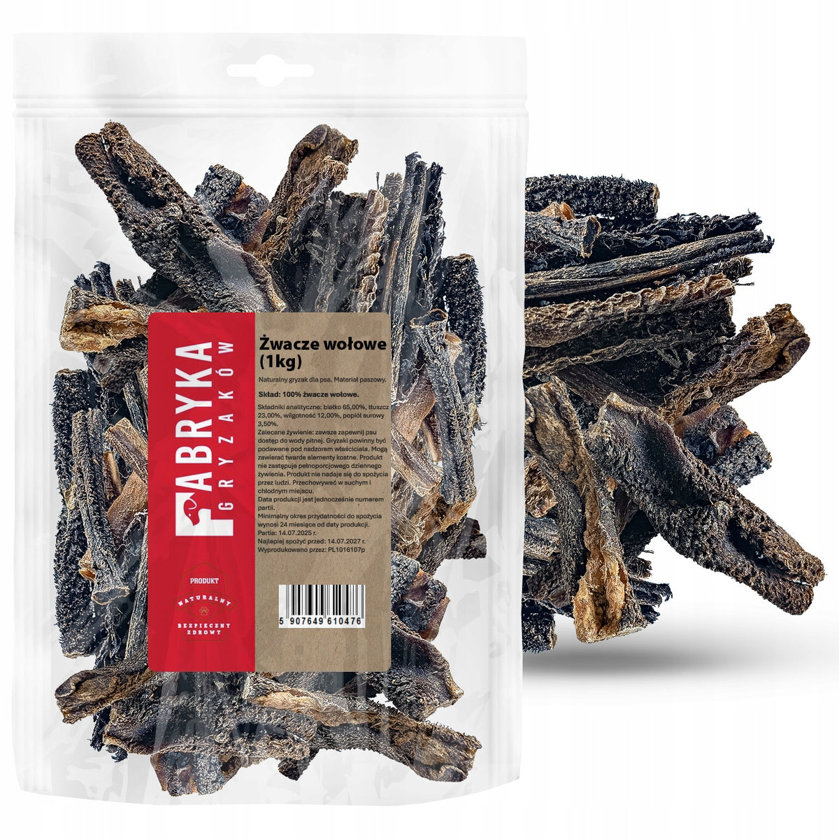Natural Beef RUMENS 1kg PREMIUM Dried Beef Rumen Stomach for Dog