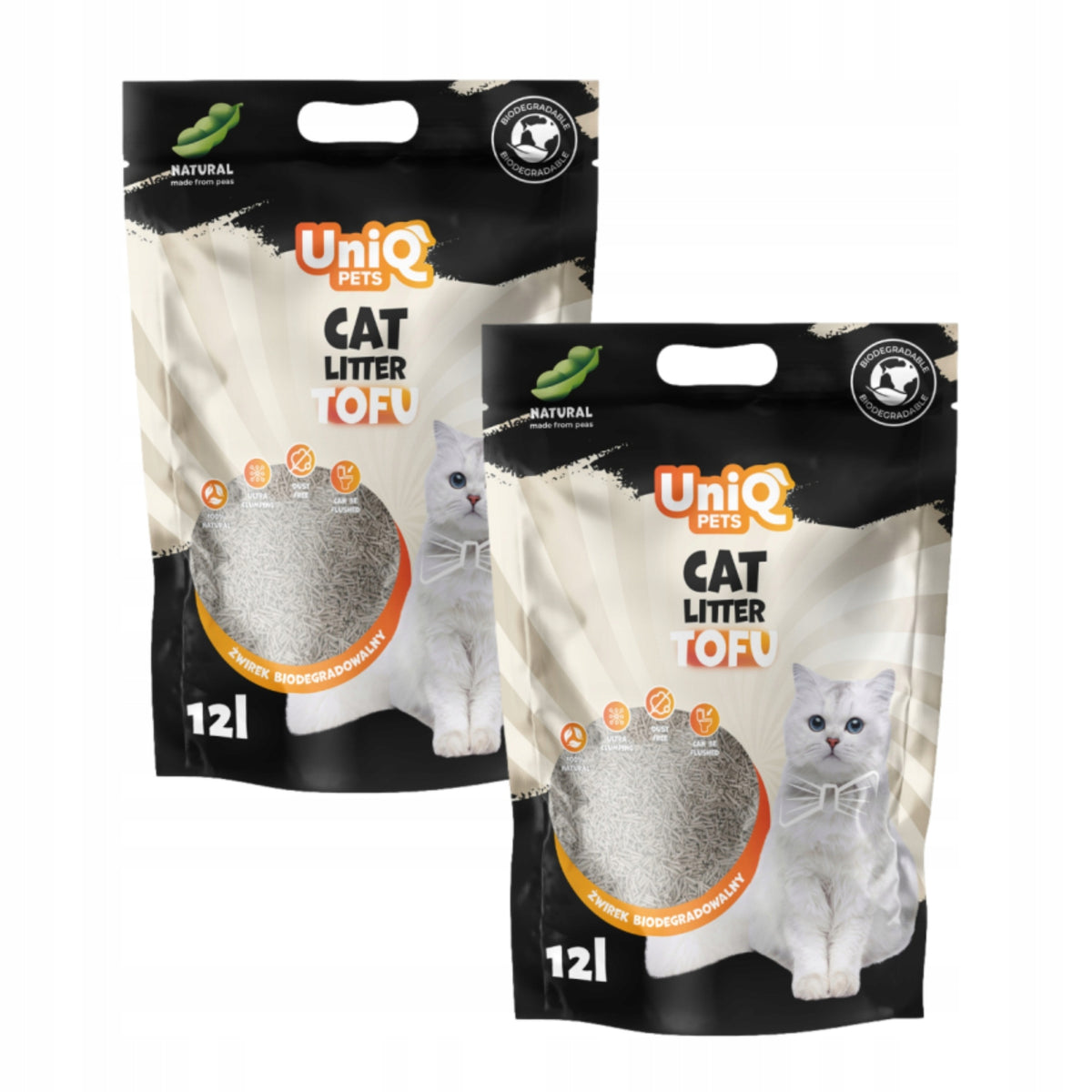 Natural Cat Tofu Litter 5kg 12L Biodegradable Clumping Eco