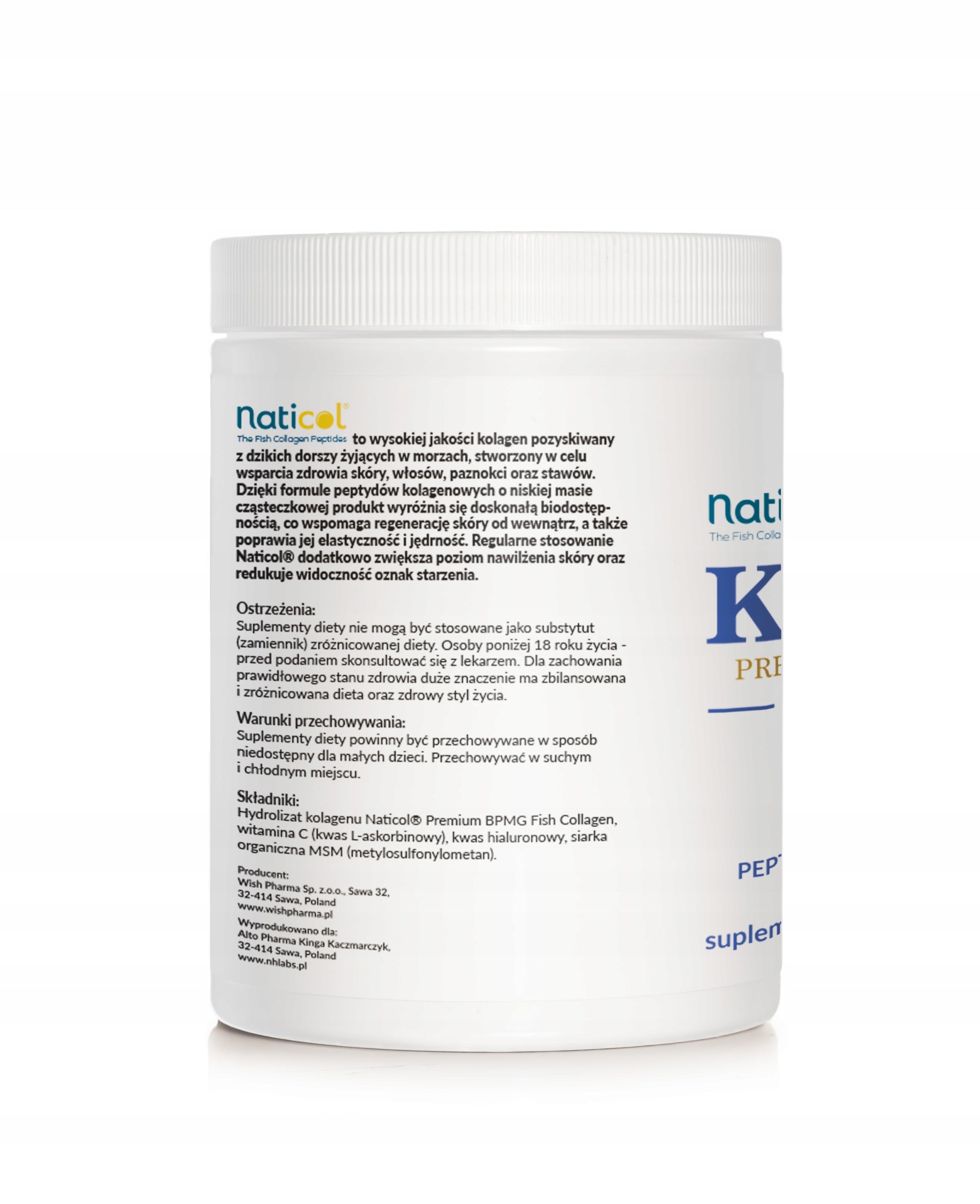 Natural Collagen PREMIUM Colagen Supports Skin Joints HA MSM WIT C 800 g EAN (GTIN) 5905370181326