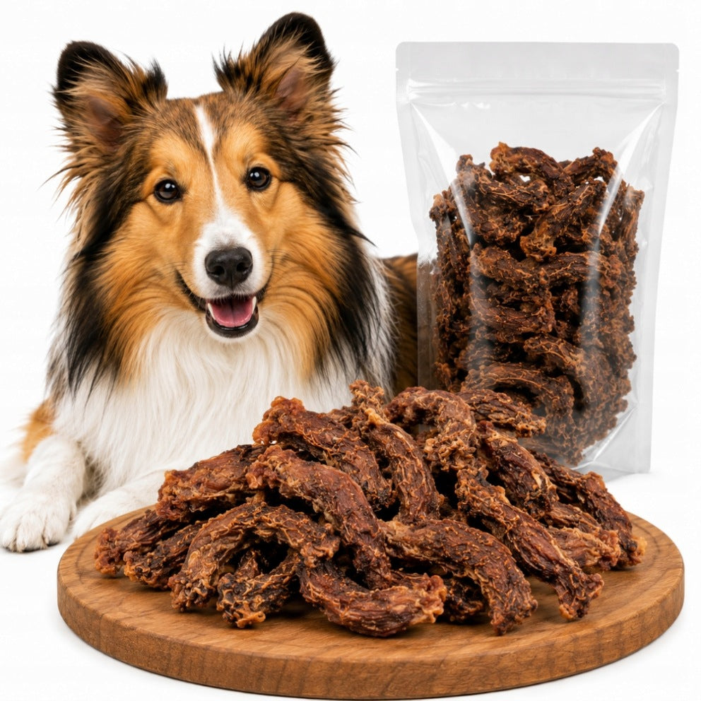 Natural Dog Teether Dried Chicken Necks 500g Crunchy Treat