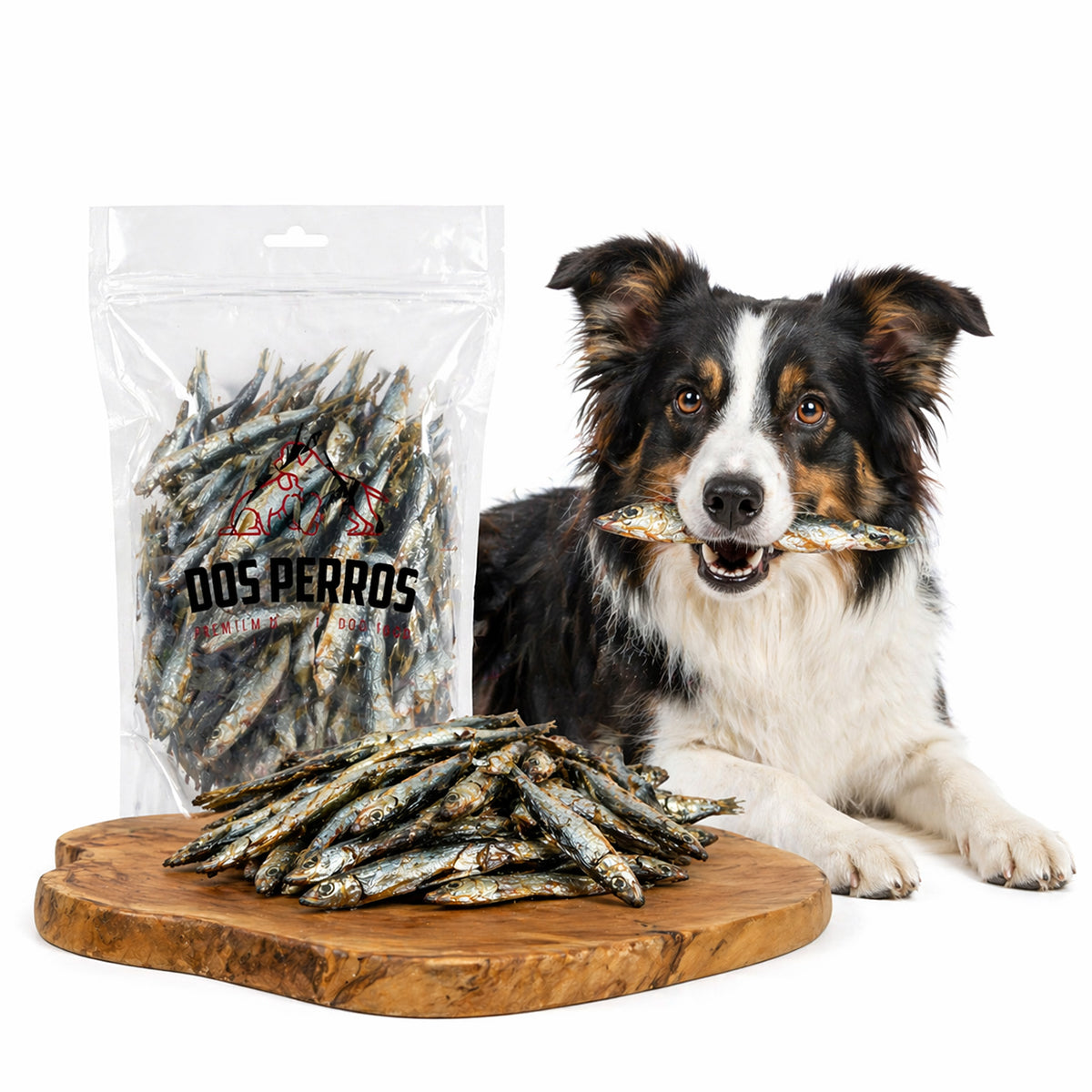 Natural Dog Teether Dried Sprats 500g Fish Treat Omega-3