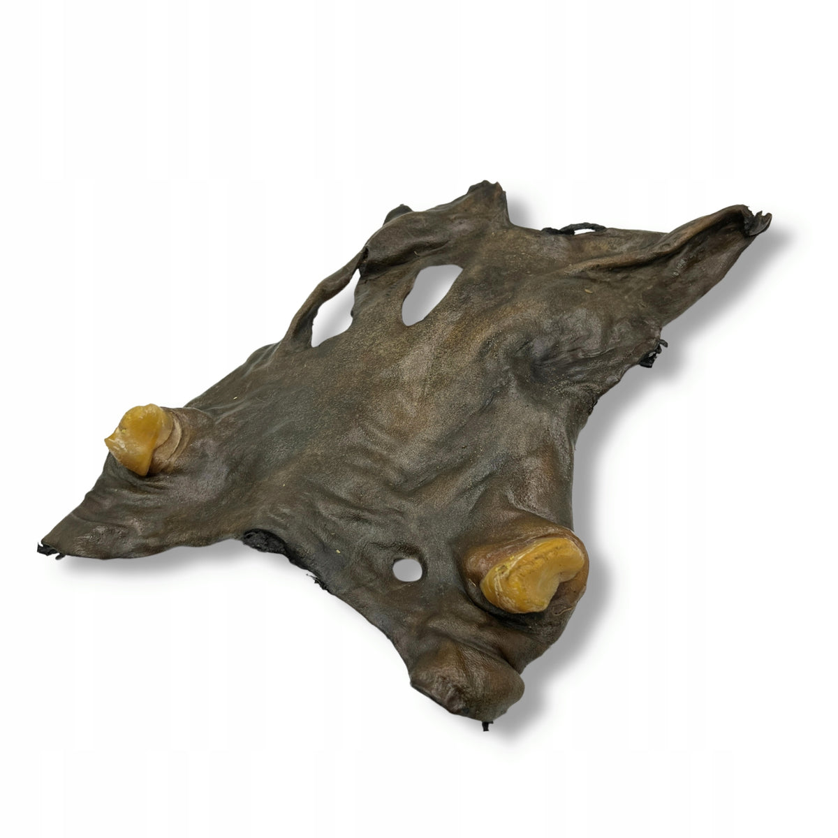 Natural Dog Teethers Beef Leather "SQUARE" 1pcs