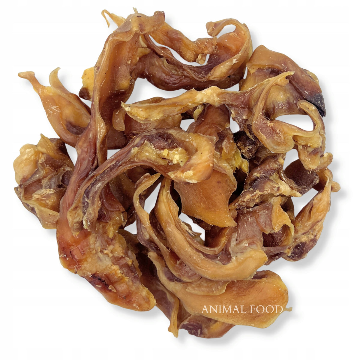 Natural Dog Teethers Treat Ears Pork Meat Strips 100g