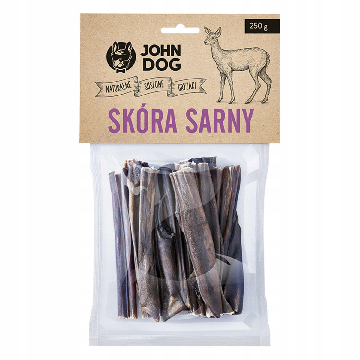 Natural Dried Dog Teether Deer Skin