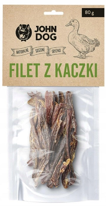 Natural Dried Duck Fillet Dog Teether John Dog 80 g