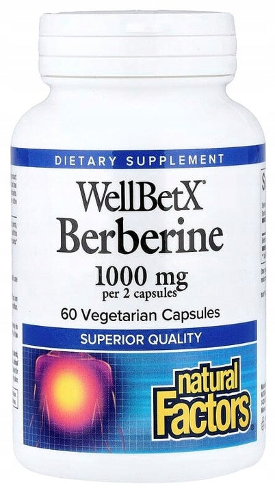 Natural Factors - Berberine / Berberine HCl (hydrochloride) 500mg | 60 kaps