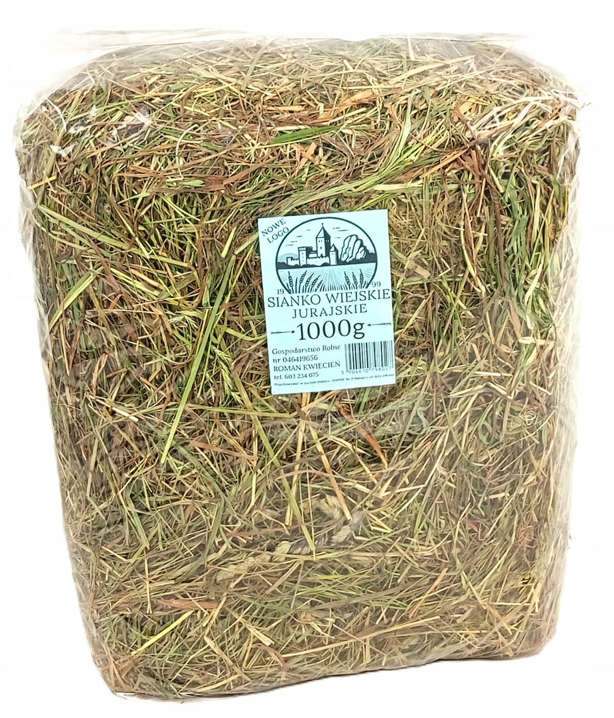 Natural Herbal Hay for St. Rodent Hamster Rabbit 1000g LARGE 1kg Packaging status original