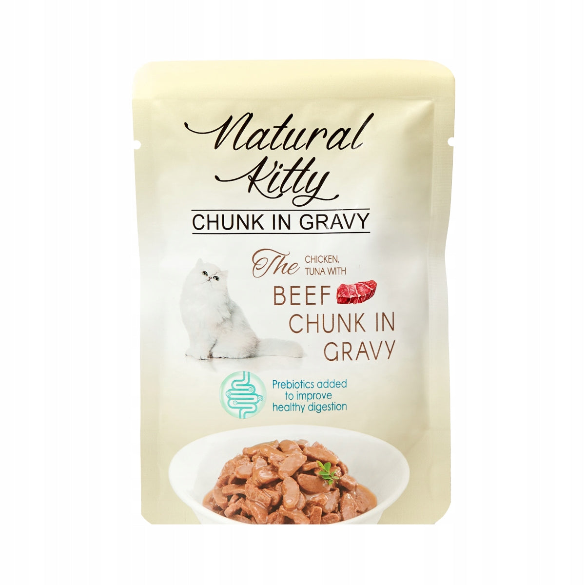 Natural Kitty - Chicken, tuna with beef in sauce 85g - CAT FOOD