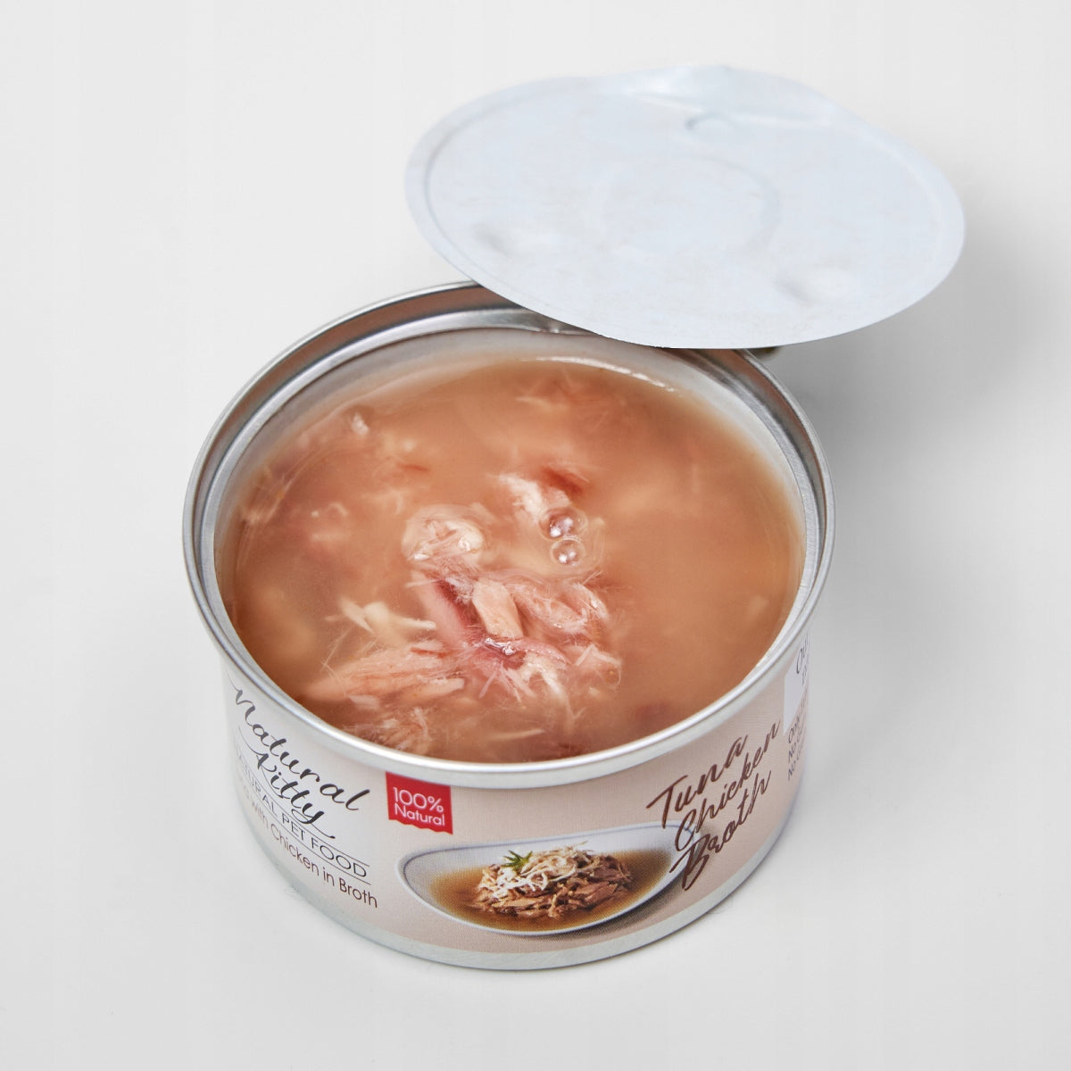 Natural Kitty - Tuna with chicken in broth 80g - Wet cat food Manufacturer code CHT21046