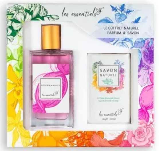 Natural Perfume GOURMANDISE Les Essentiels 80ml + Almond Soap 100g