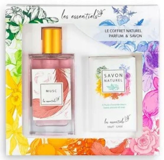 Natural Perfume MUSC Musk Les Essentiels EDP 80ml + Almond Soap 100g