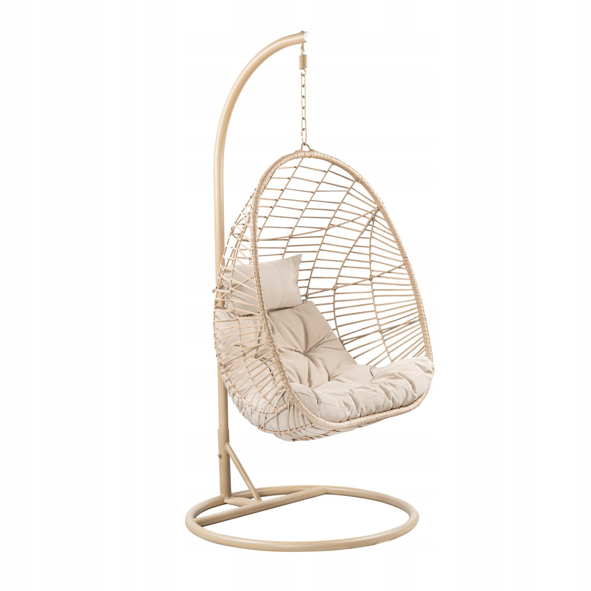 Natural SOLEI swing with pillow 95x95x195 cm HOMLA