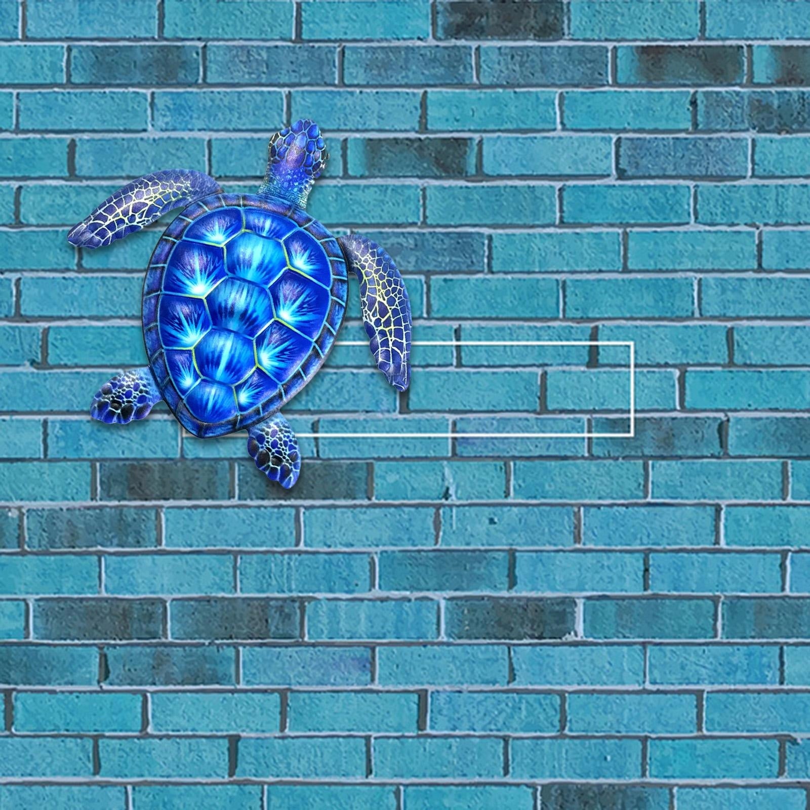 Natural Style Metal Wall Decor Animal Bleu Manufacturer code gazechimp-59035009
