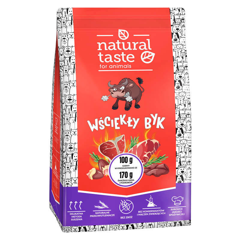 Natural Taste Angry Bull Valley Dry Dog Food 5 kg