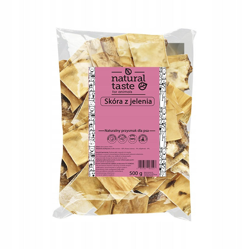 Natural Taste Natural Treat Dog Teethers Deer Skin 500 g