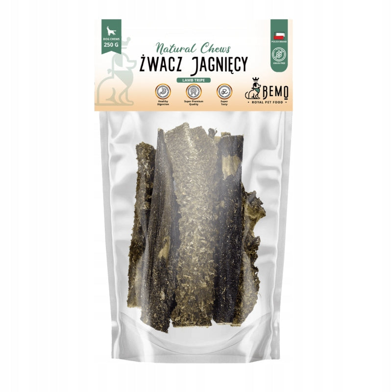 Natural Teethers Bemo Lamb Rumen for Dog 250 g Dried Lure
