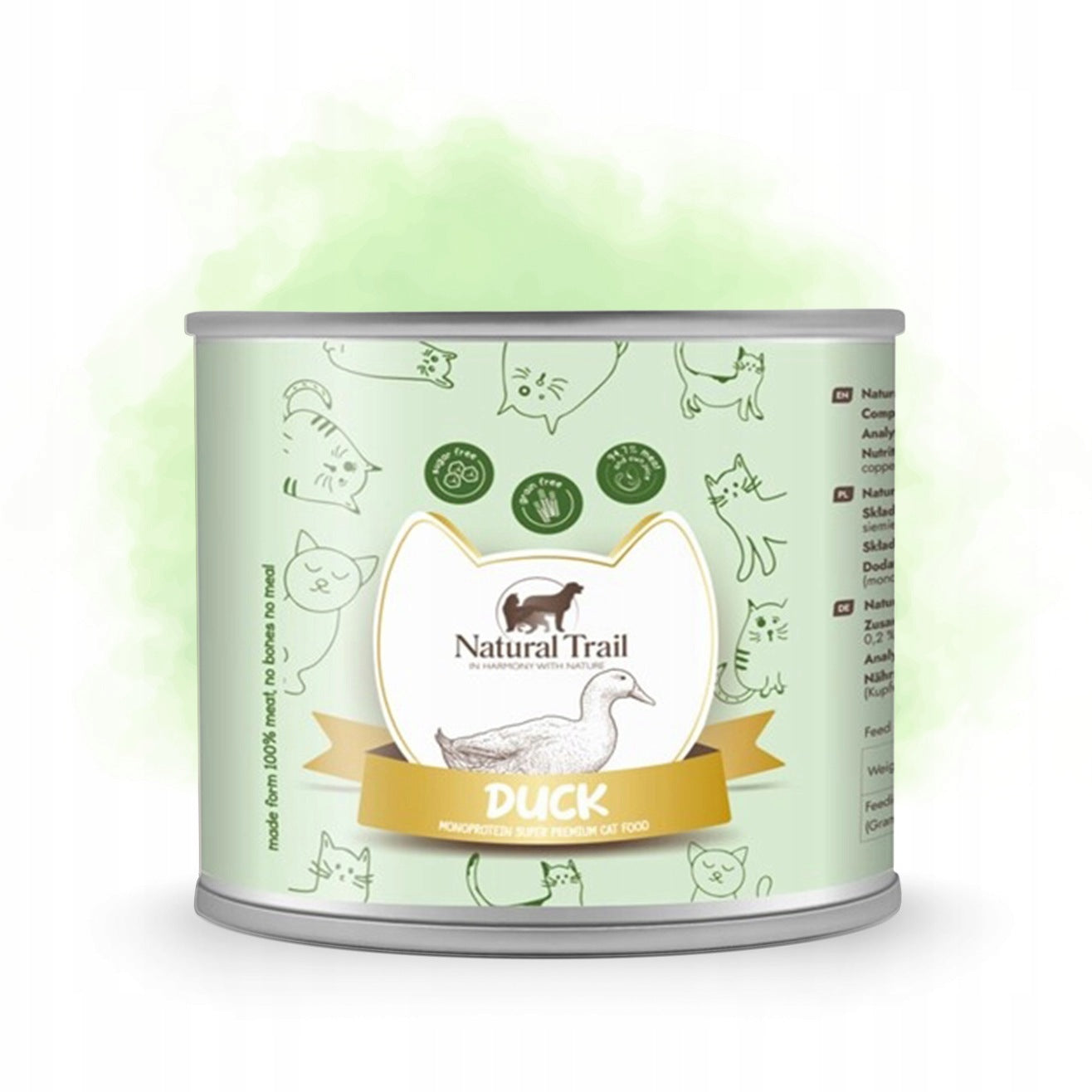 Natural Trail Cat Monoprotein DUCK 185g with duck for cats