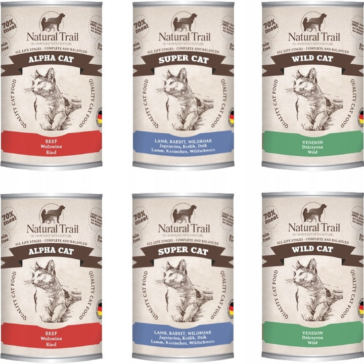 Natural Trail Mix Wet Cat Food 6x 400g