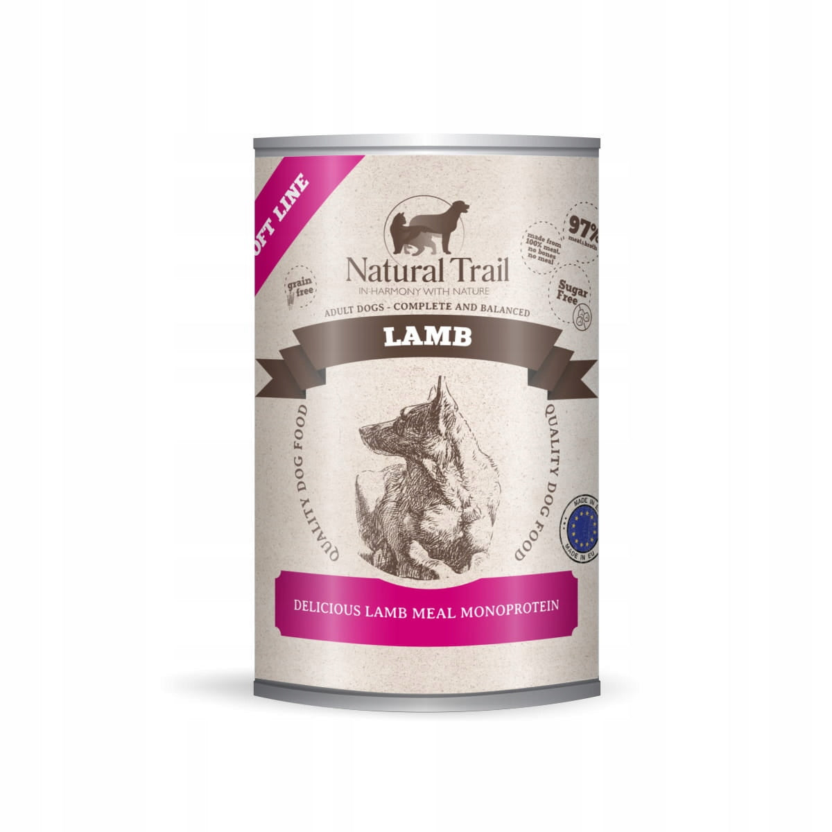 Natural Trail Soft Line Lamb Can 400 g Packaging status original