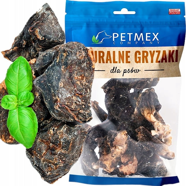 Natural Treat Dog Teether Dried Beef Hearts Petmex 100g