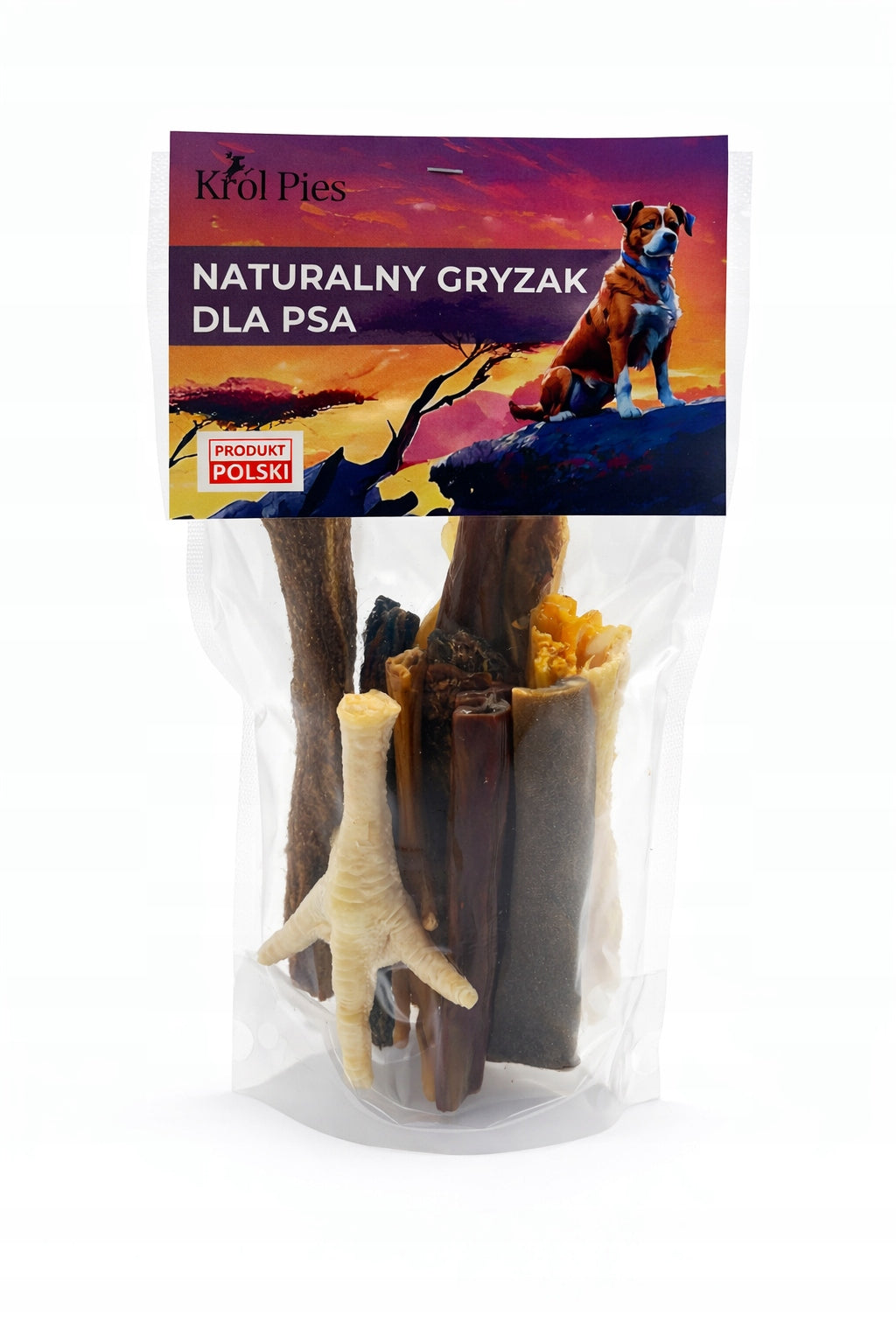 Natural Treat Dog Teether - MIX of Natural Dried Teethers 100g