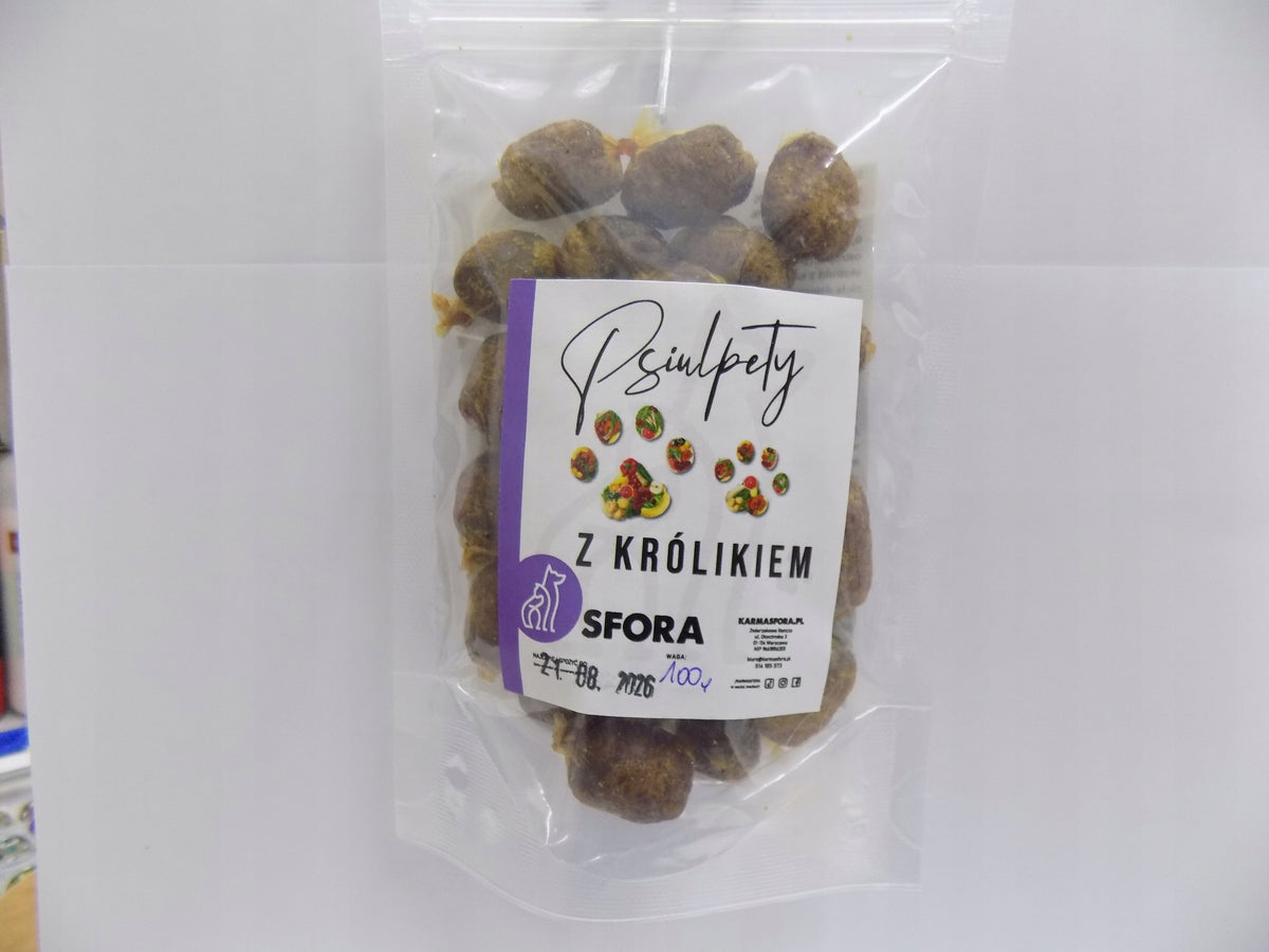 Natural Treat Sfora Psiulpety with Rabbit 100 g