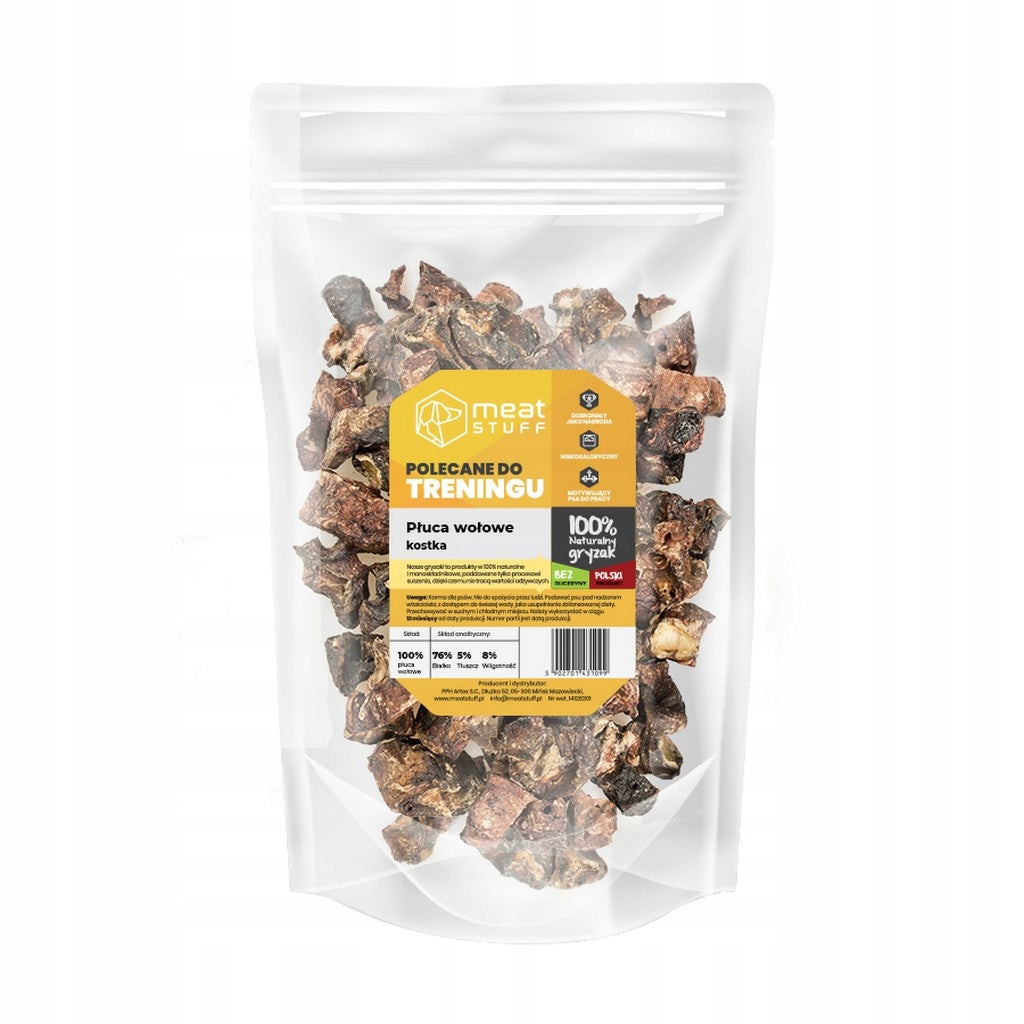 Natural Treat for Dogs -Beef Lung Cube 100 g