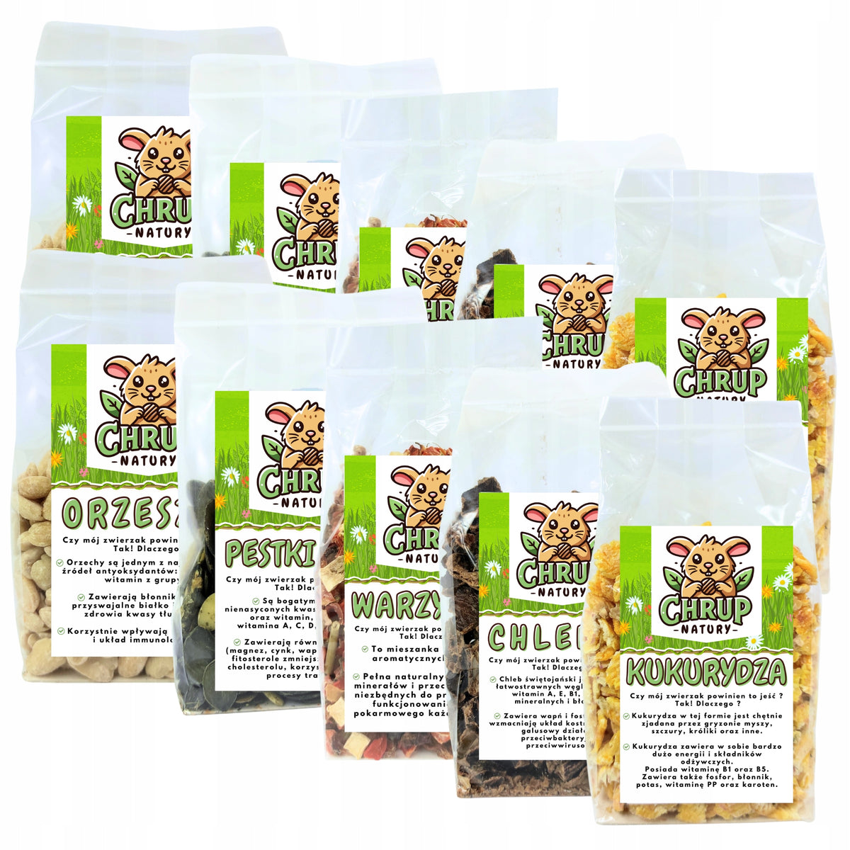 Natural Treats for RABBIT RODENT - Set of 10pcs