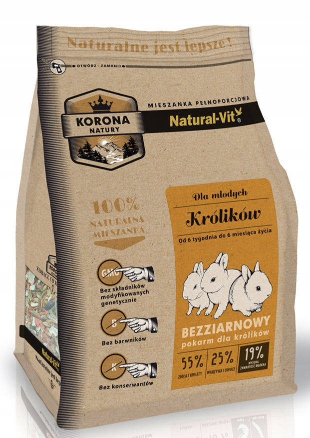 Natural-Vit complete food rabbit mixture Junior 750g