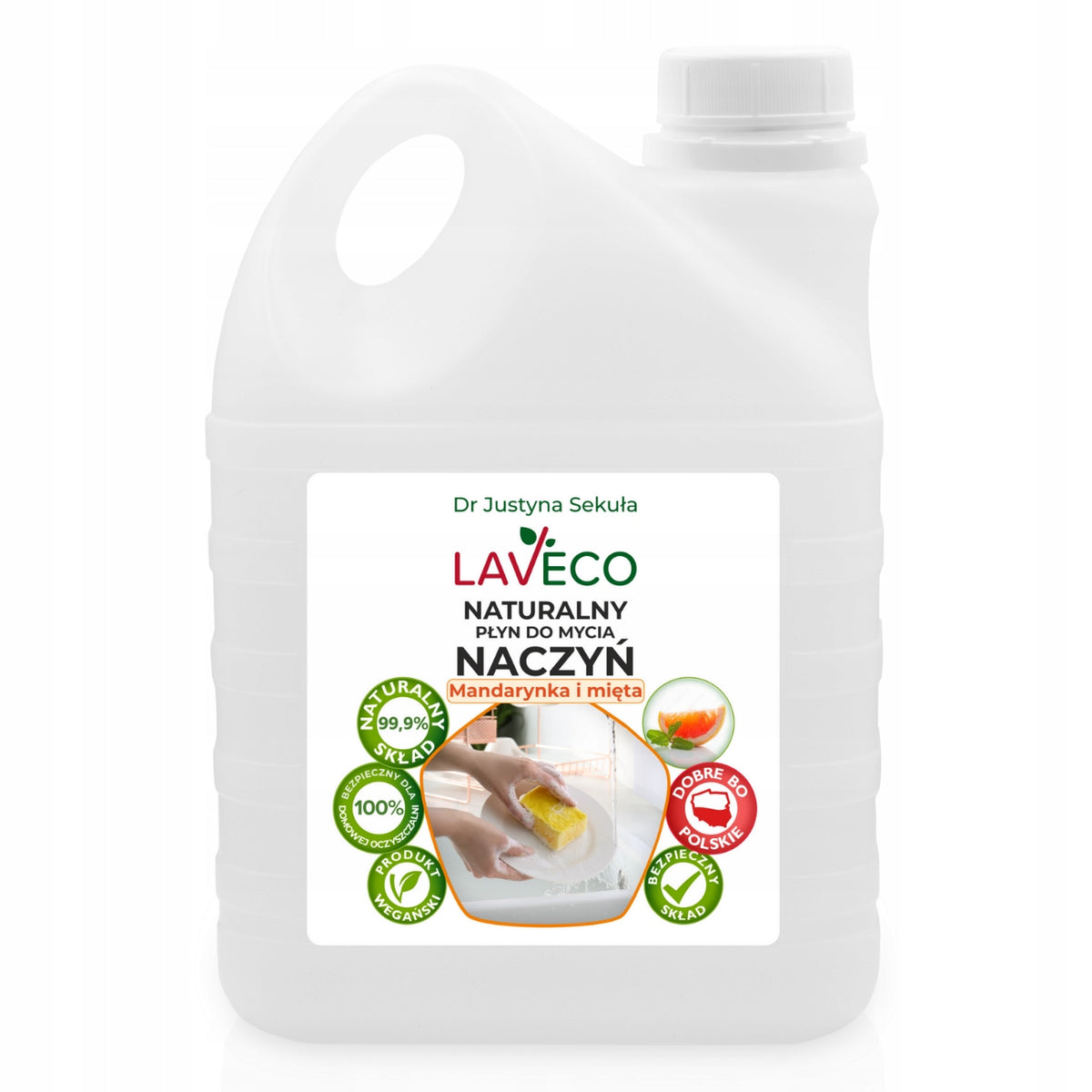 Natural dishwashing liquid and baby bottles - 2 l - LAVECO