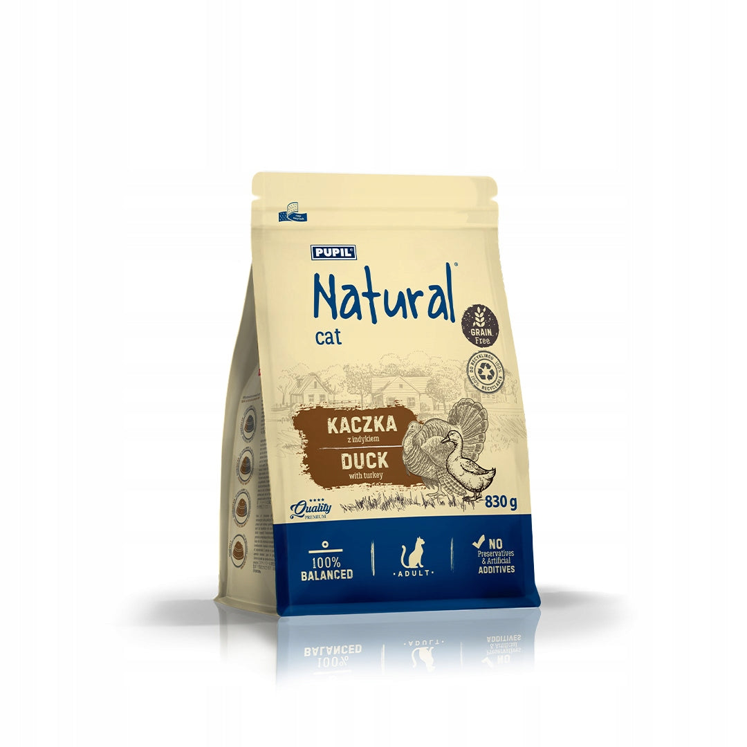Natural duck dry food 830 g