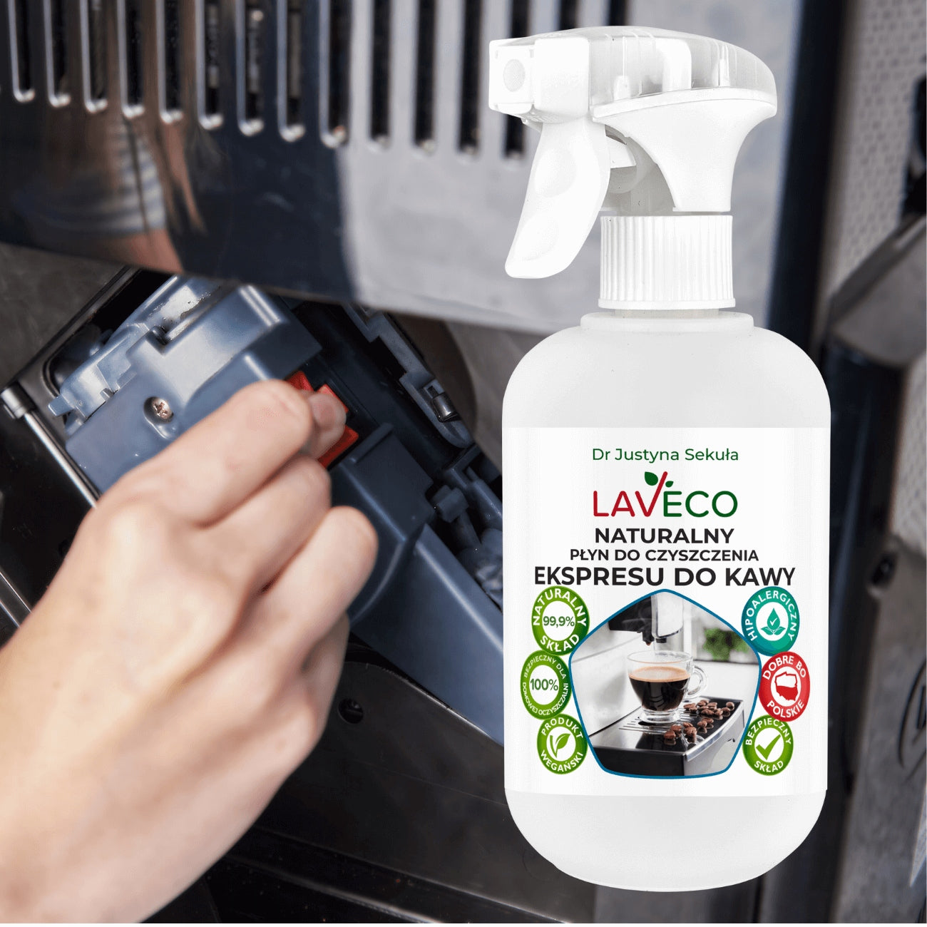 Natural liquid for cleaning the machine - 0,5 l - LAVECO Brand Laveco