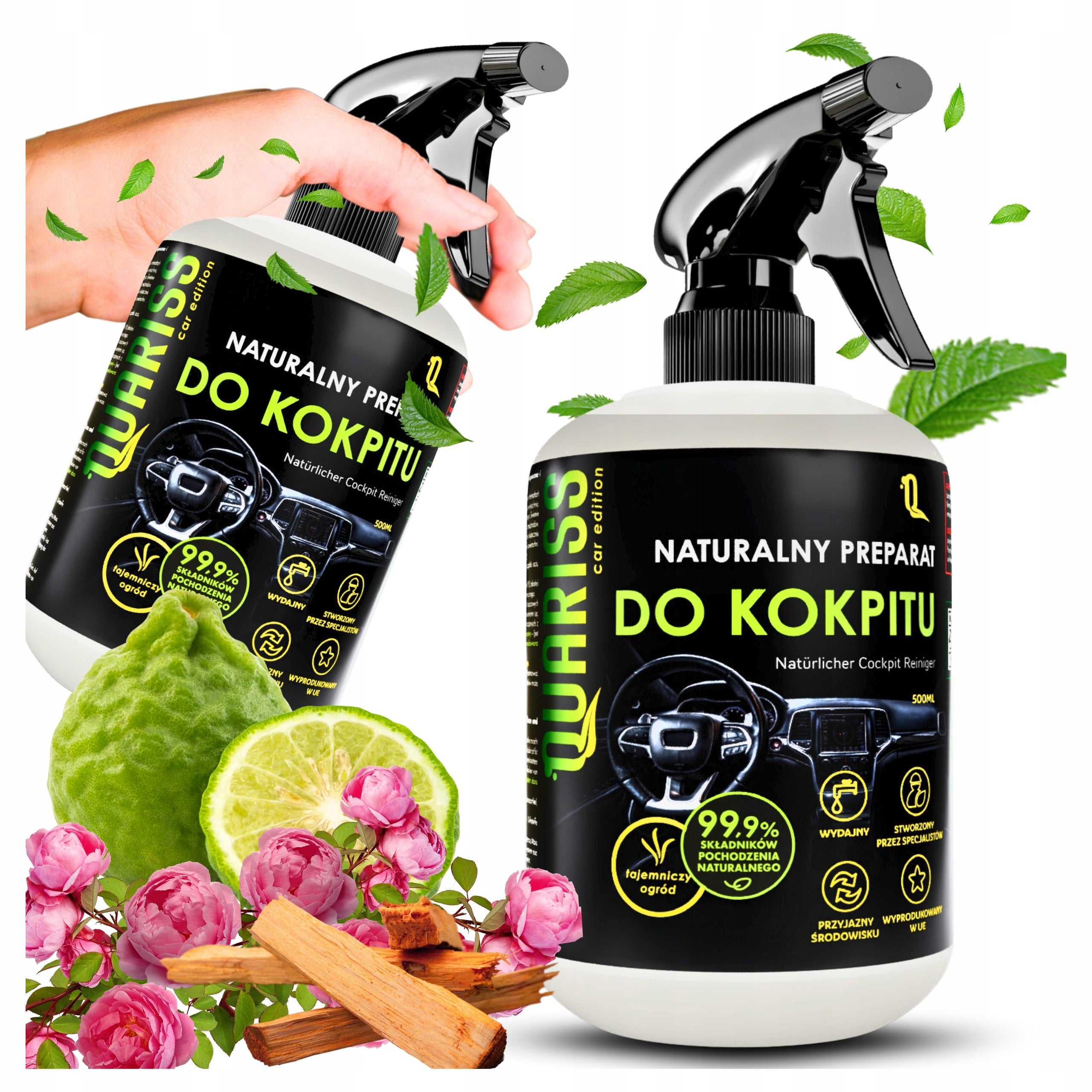Natural liquid for washing the cockpit and interior of the car eco center 500 ml