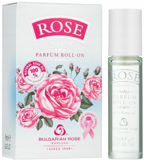 Natural perfume with rose oil Women's roll On Bulgarian Rose 9 ml Packaging status original