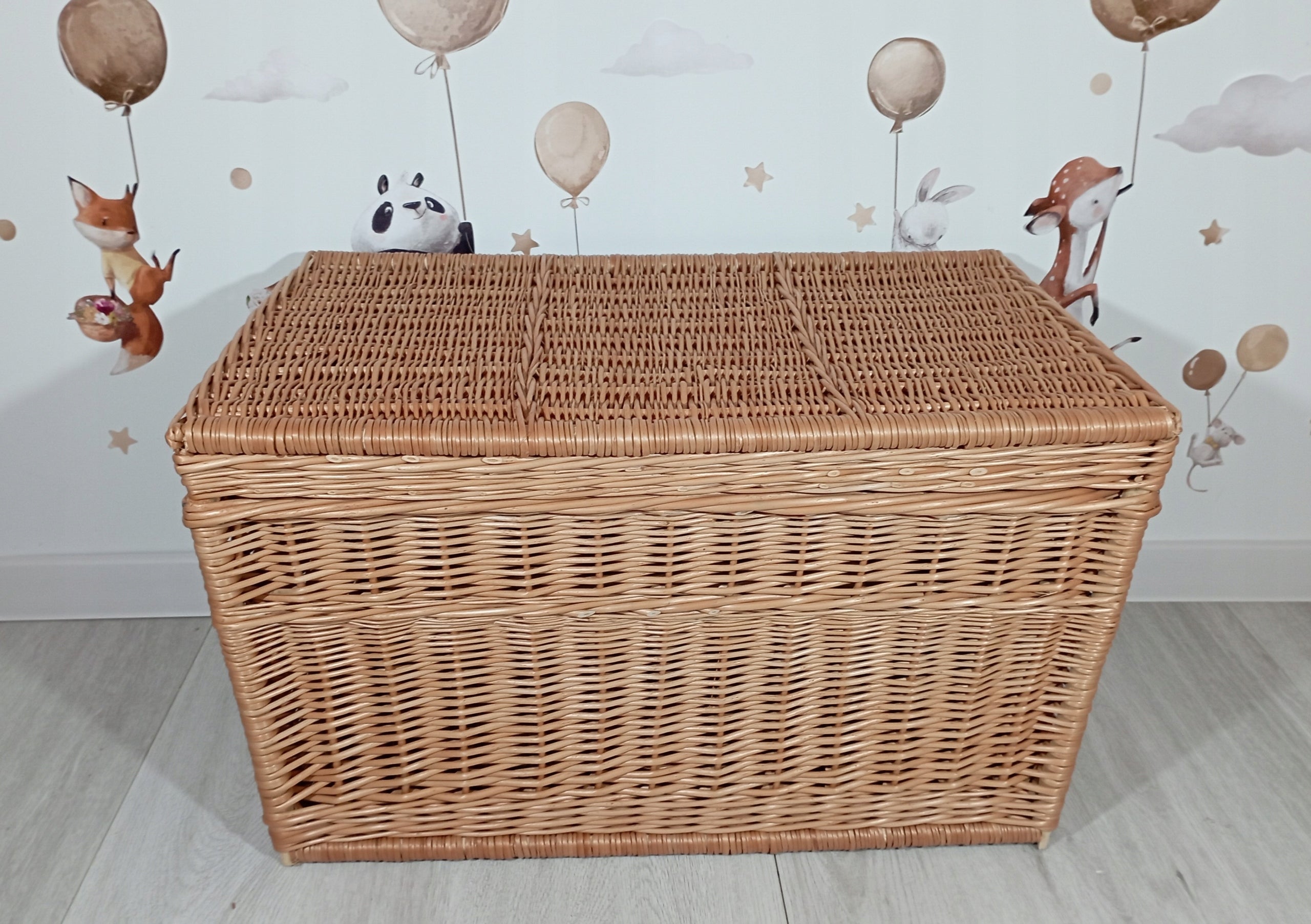 Natural wicker trunk Basket TOY chest 70cm Brand no brand