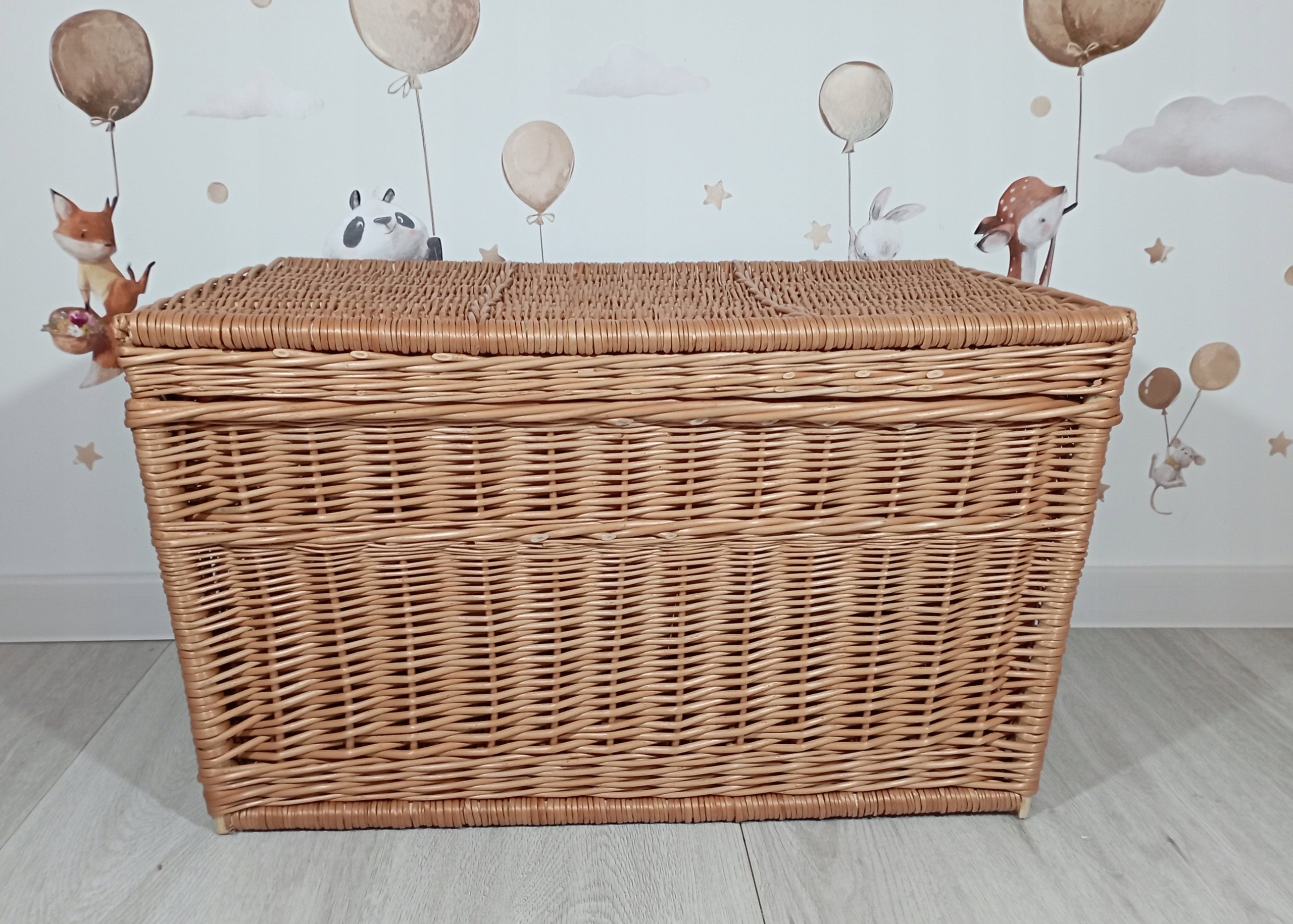 Natural wicker trunk Basket TOY chest 70cm