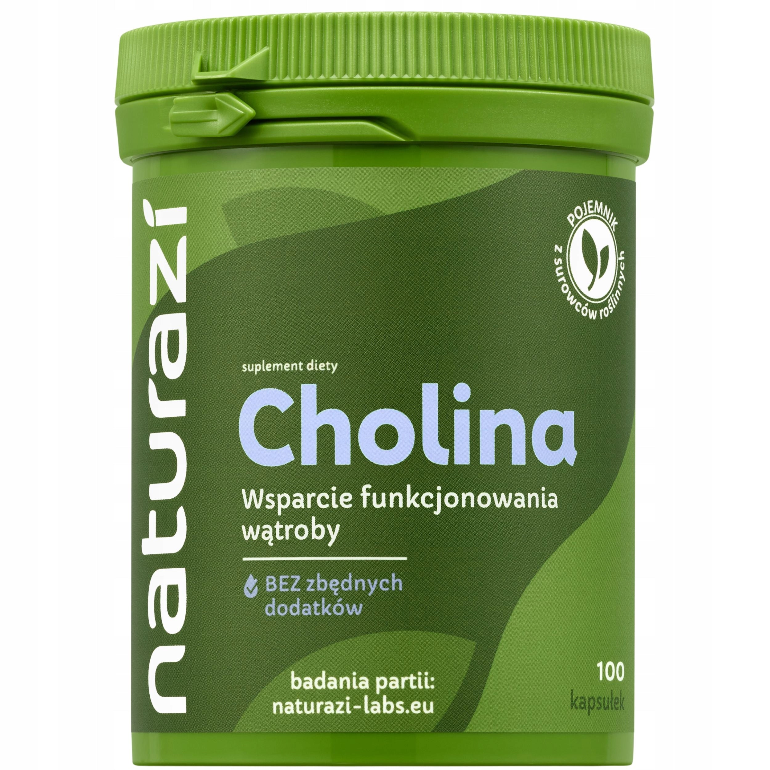 Naturazi Choline Citrate 740mg - 100 capsules - STUDIES CONTENTS