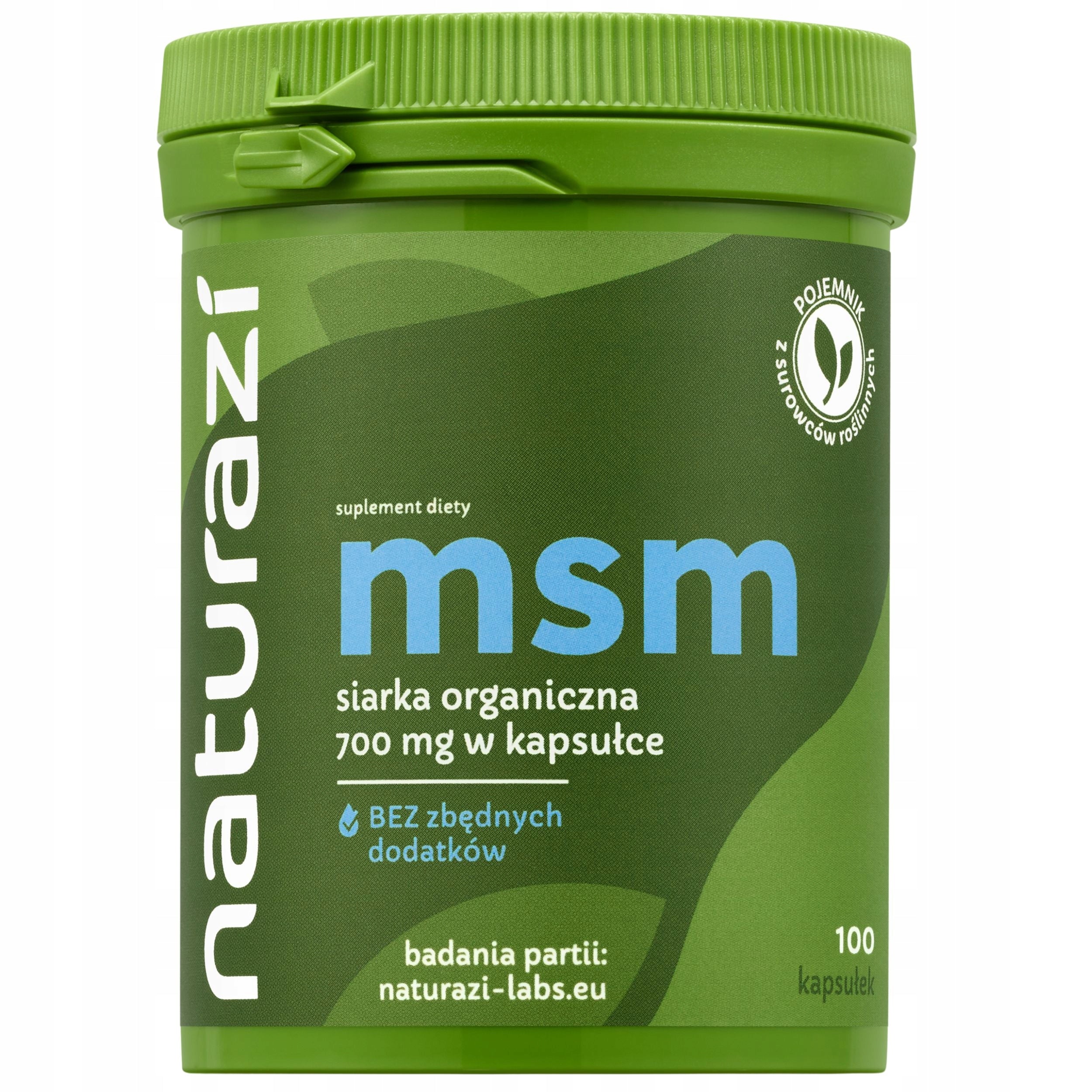Naturazi MSM 700 mg organic sulphur - STUDIES CONTENTS