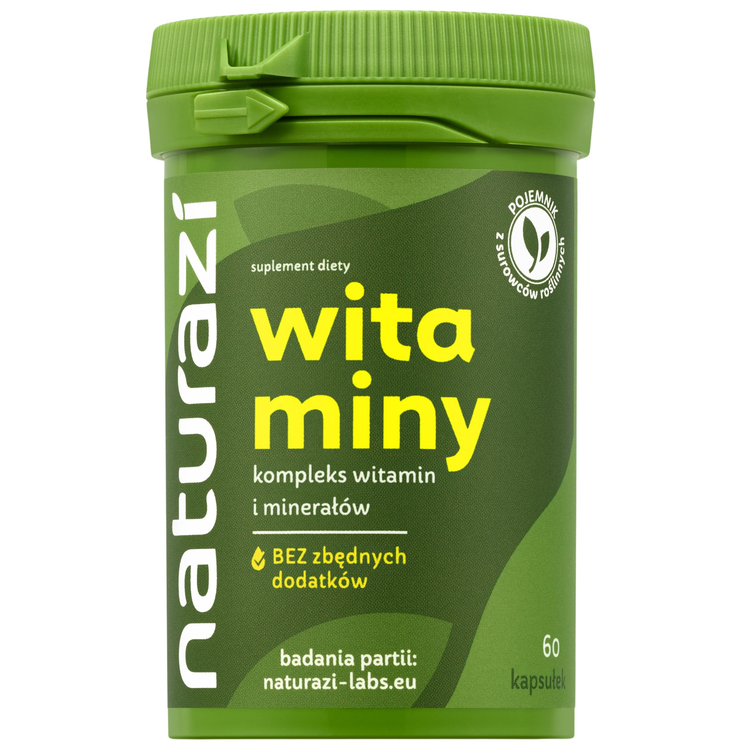 Naturazi Vitamins minerals complex multivitamin methylated - 60 capsules