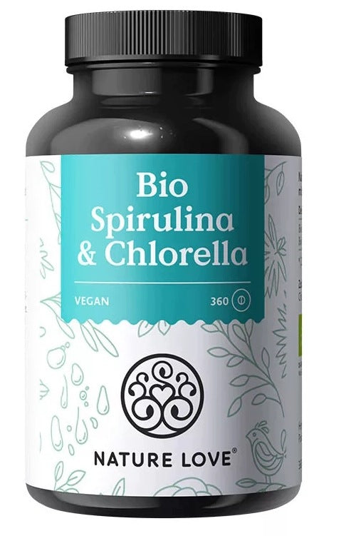 Nature Love Bio Spirulina & Chlorella (360 tablets vege) Cleansing
