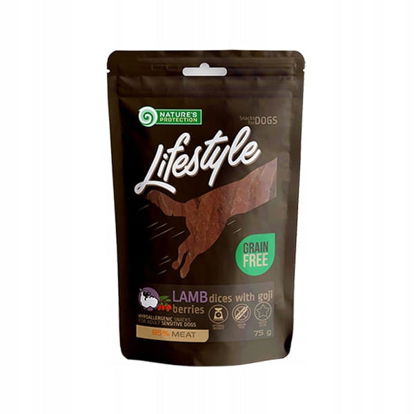 Nature's Protect LAMB STRIPS WITH GOJI BERRIES 75g