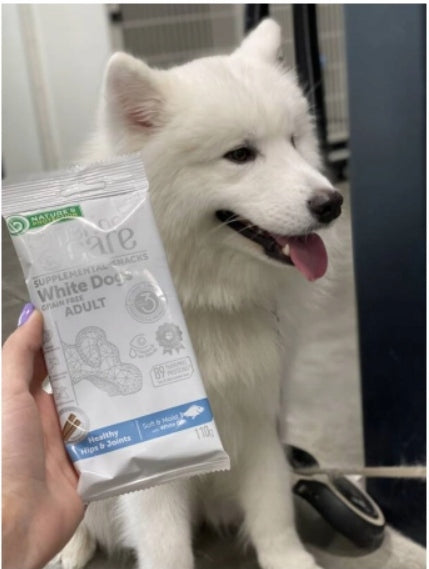 Nature's Protection Hips & Joints white dog treat WHITE FISH 110g Flavor fish