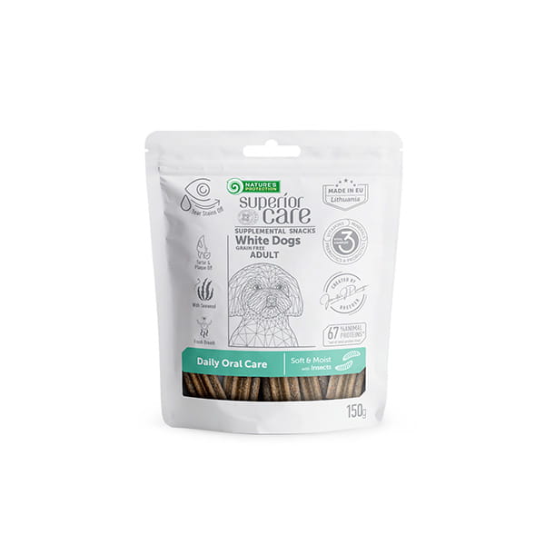 Nature's Protection Superior Care WHITE DOGS DENTAL Treat 150g